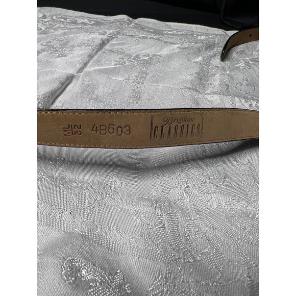 Brighton Classics 4B603 Belt Genuine Leather Lizard Embossed Black USA - Picture 7 of 7